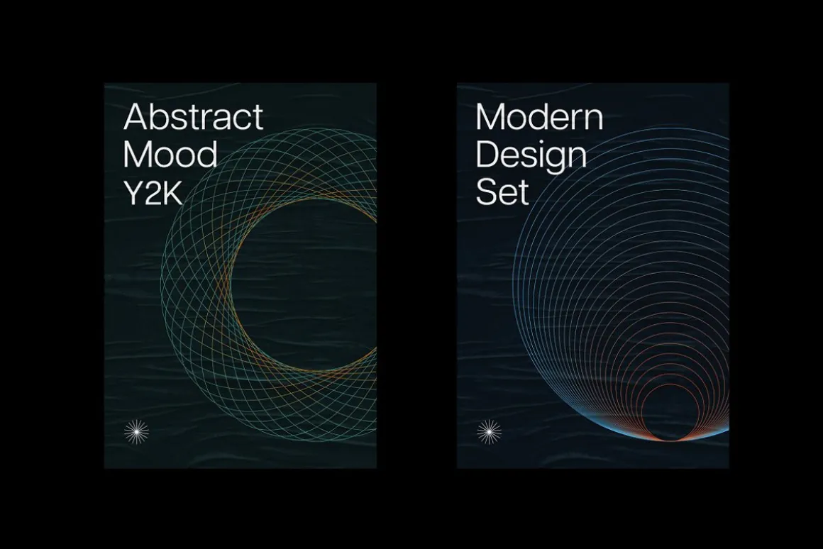 Abstract Twirls Elements Pack