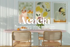 ACACIA | Colorful frame mockup set