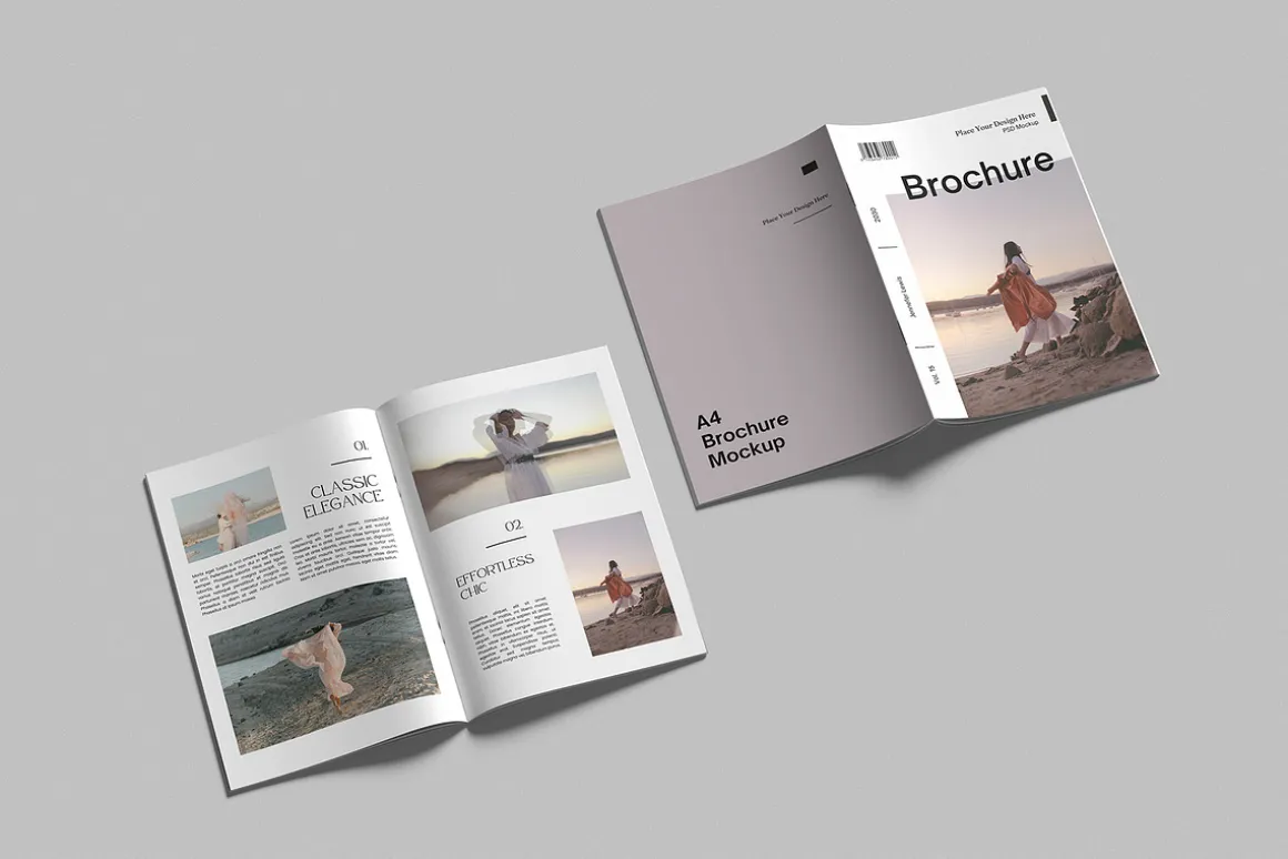 A4 Catalog Brochure Mockup