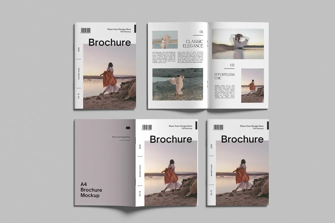A4 Catalog Brochure Mockup