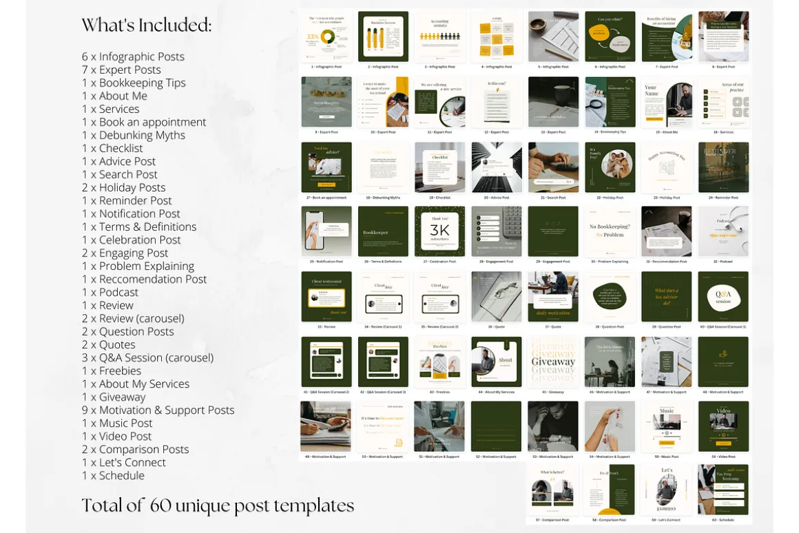60 Accounting Bookkeeping Tax Posts