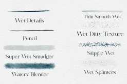 Acquarello Wet Procreate Brushes