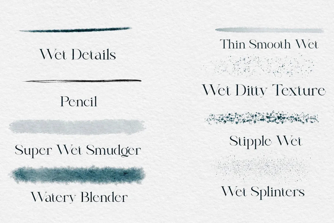 Acquarello Wet Procreate Brushes