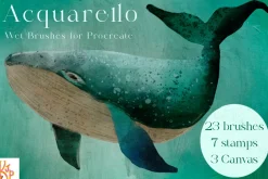 Acquarello Wet Procreate Brushes