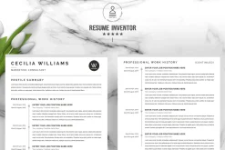 A4 Curriculum Vitae + Cover Letter