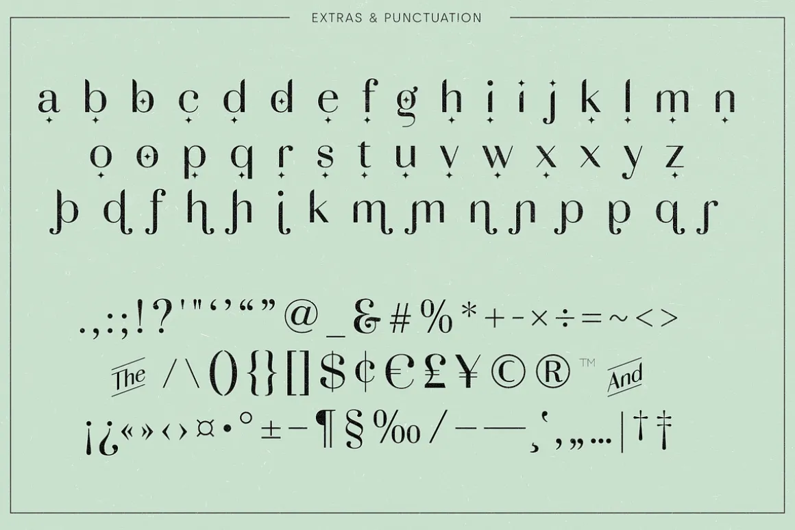 Adagio Decorative Ligature Font Duo