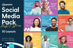 Adaptable- Social media Pack