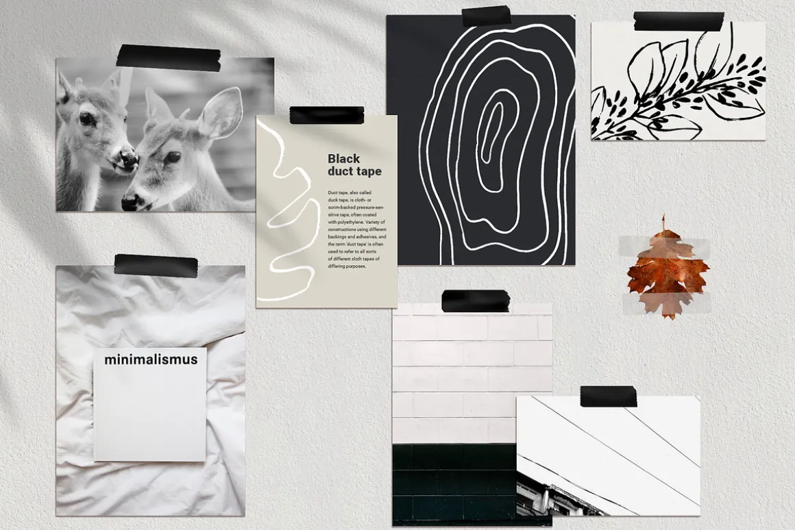 20 Adhesive Tape Pieces