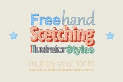 Adobe Illustrator styles Scetching
