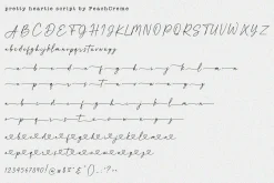 Adora Bella // Heart Script Font