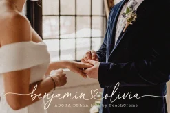 Adora Bella // Heart Script Font