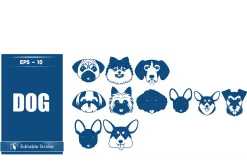 Adorable Dog Faces Collection