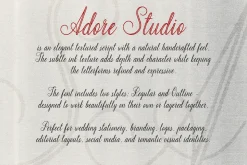 Adore Studio Romantic Font Duo
