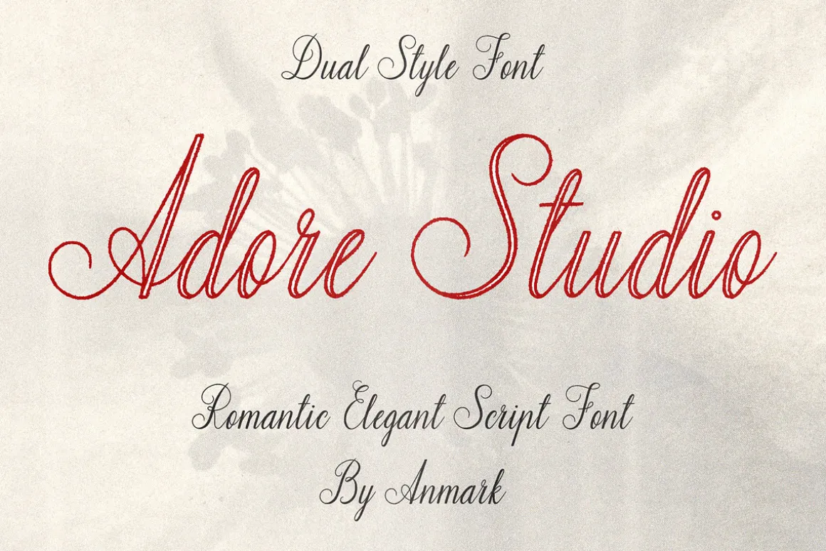Adore Studio Romantic Font Duo