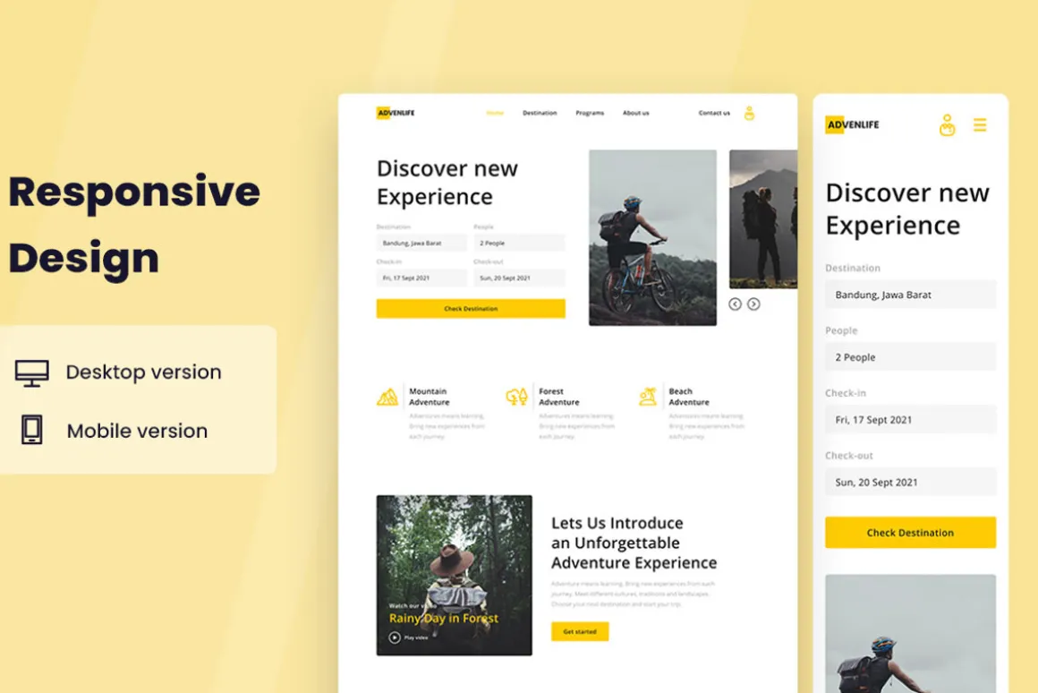 Adventure Travel Web Design