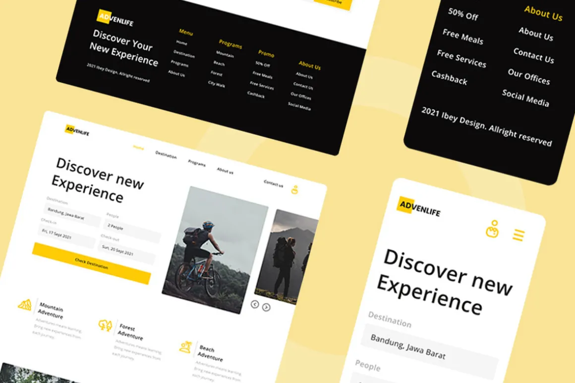 Adventure Travel Web Design