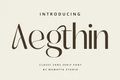 Aegthin Font