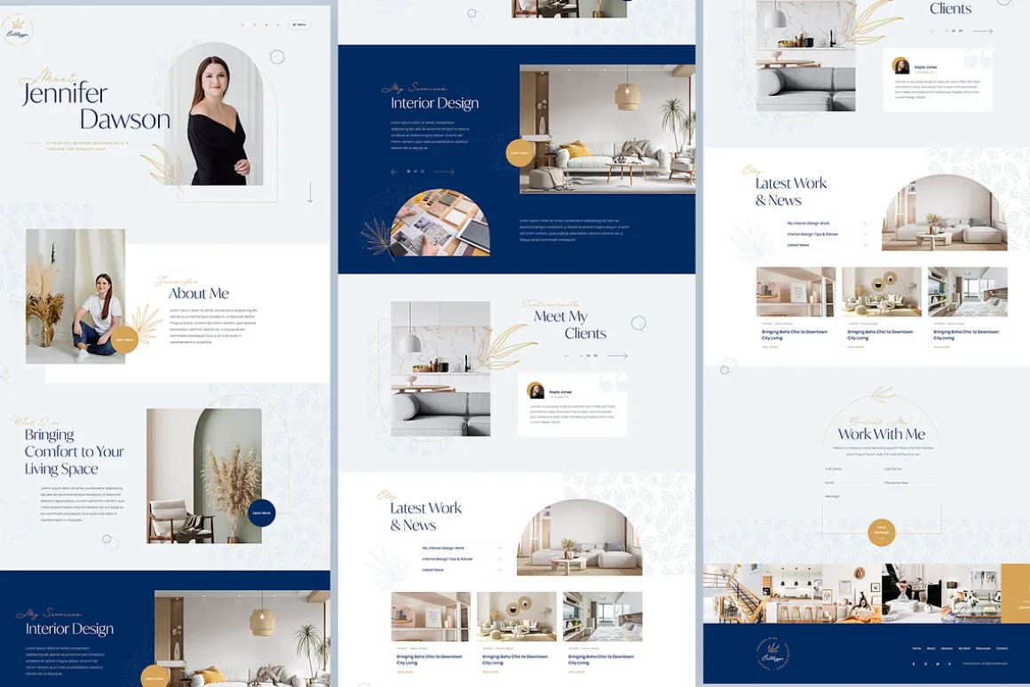 Aesthetic Personal Website Template