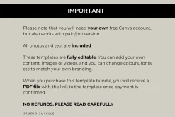 Aesthetic Bundle Canva templates