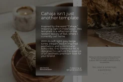 Aesthetic Cahaja Elementor Template