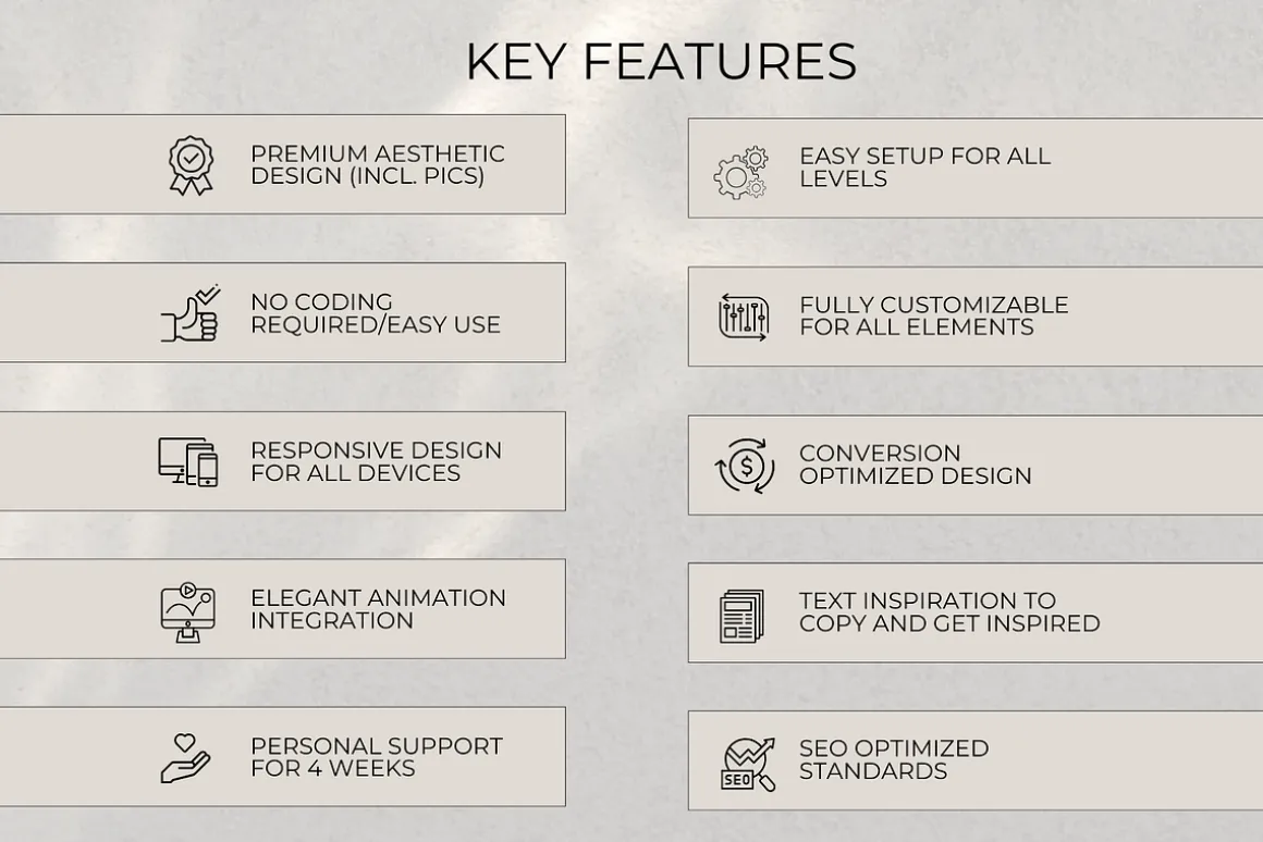 Aesthetic Cahaja Elementor Template