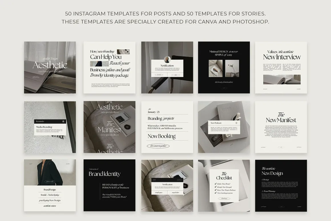 Aesthetic Instagram Templates V