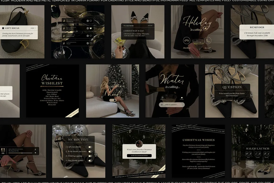 600 Aesthetic Instagram Templates