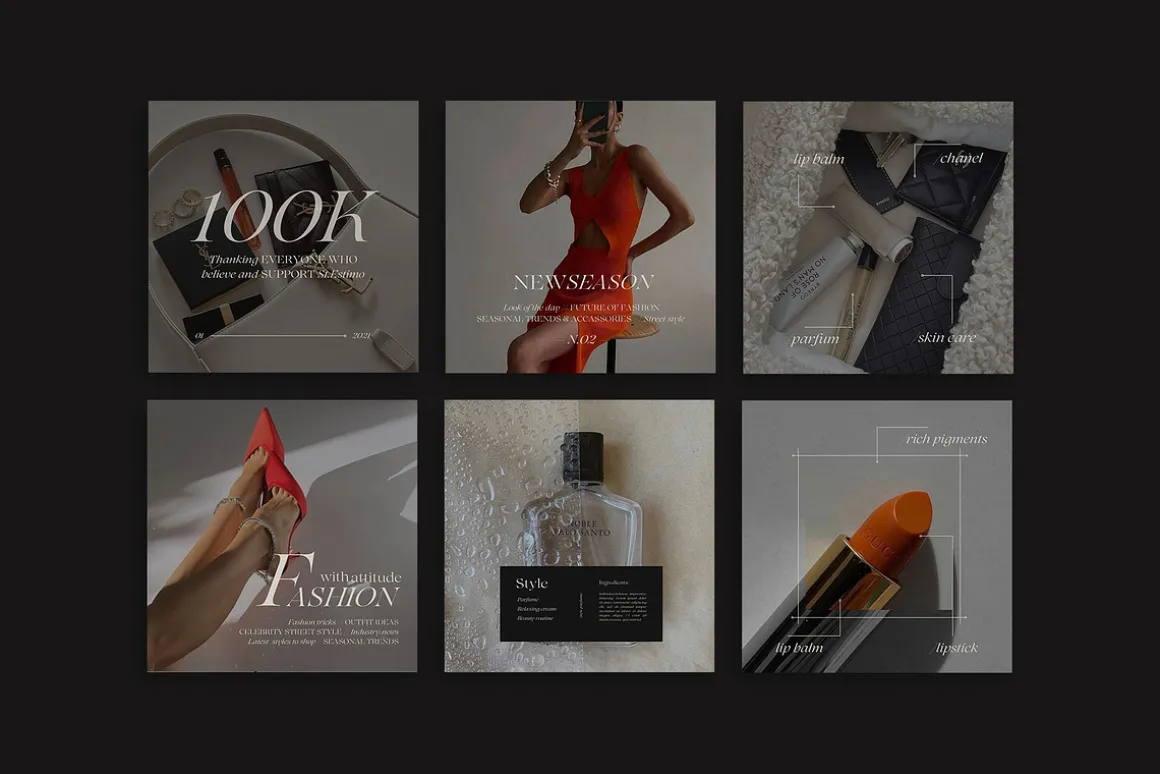 600 Aesthetic Instagram Templates