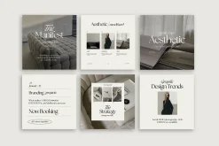 600 Aesthetic Instagram Templates