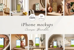 50 Aesthetic iPhone Canva Mockups