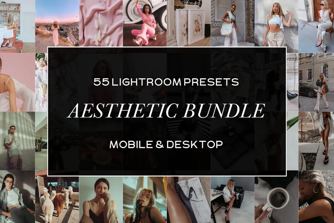 55 Aesthetic Presets Bundle