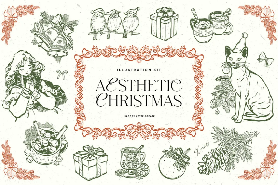 Aesthetics Christmas | Illustration