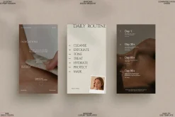 Aesthetic Skincare Canva Story Pack