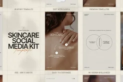 Aesthetic Skincare Canva Story Pack