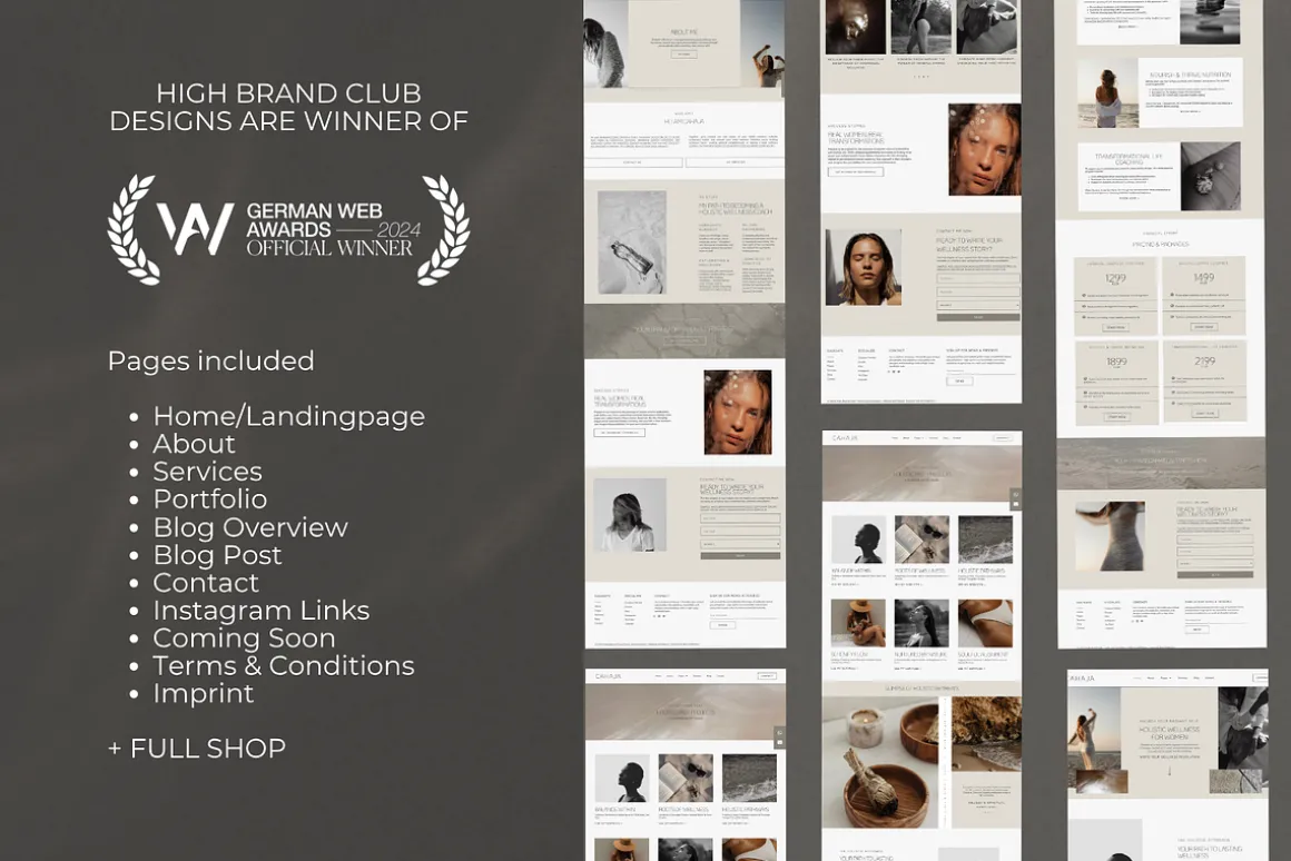 Aesthetic Squarespace Template