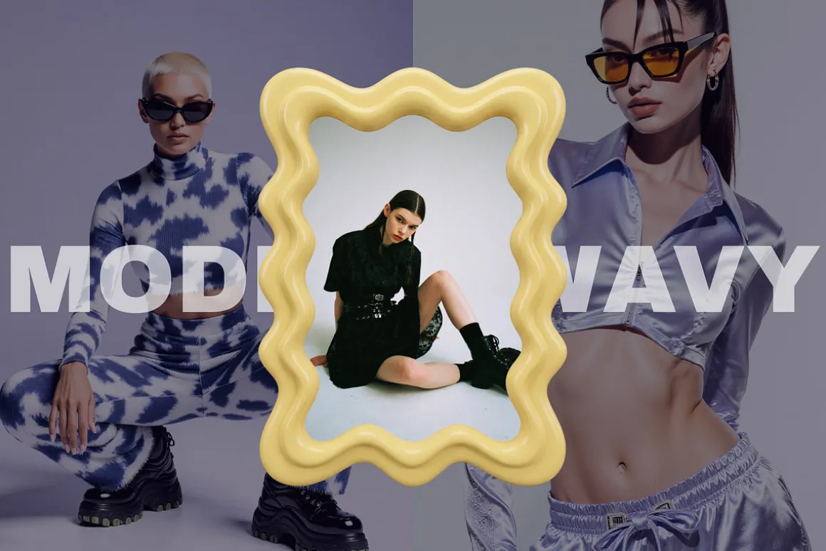 170 Aesthetic Vintage & Wavy Frames