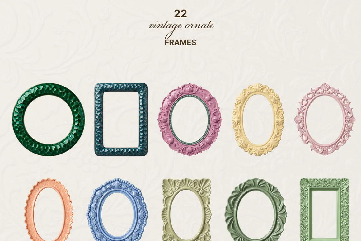 170 Aesthetic Vintage & Wavy Frames