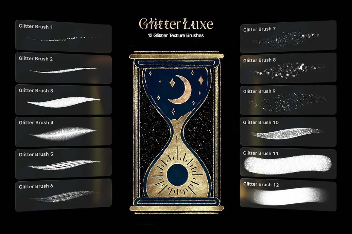 Affinity Glitter Texture Brushes