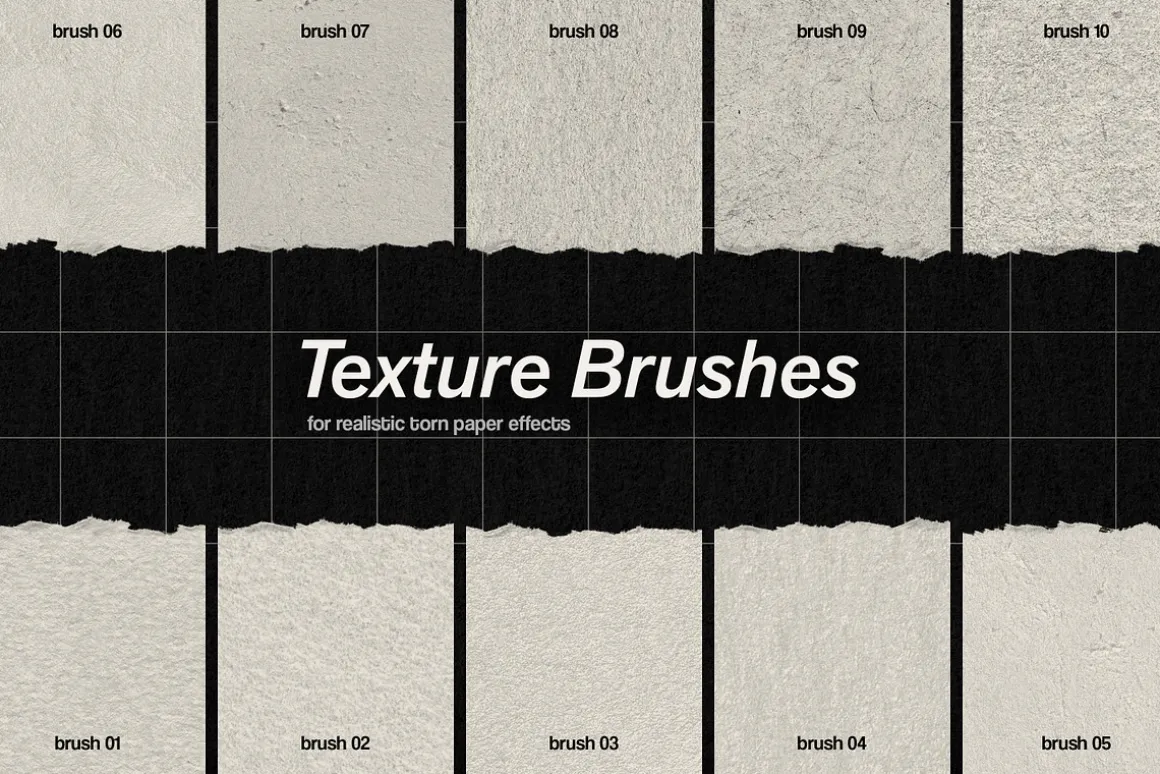 Affinity Paper Torn Paper Brushes