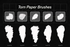 Affinity Paper Torn Paper Brushes