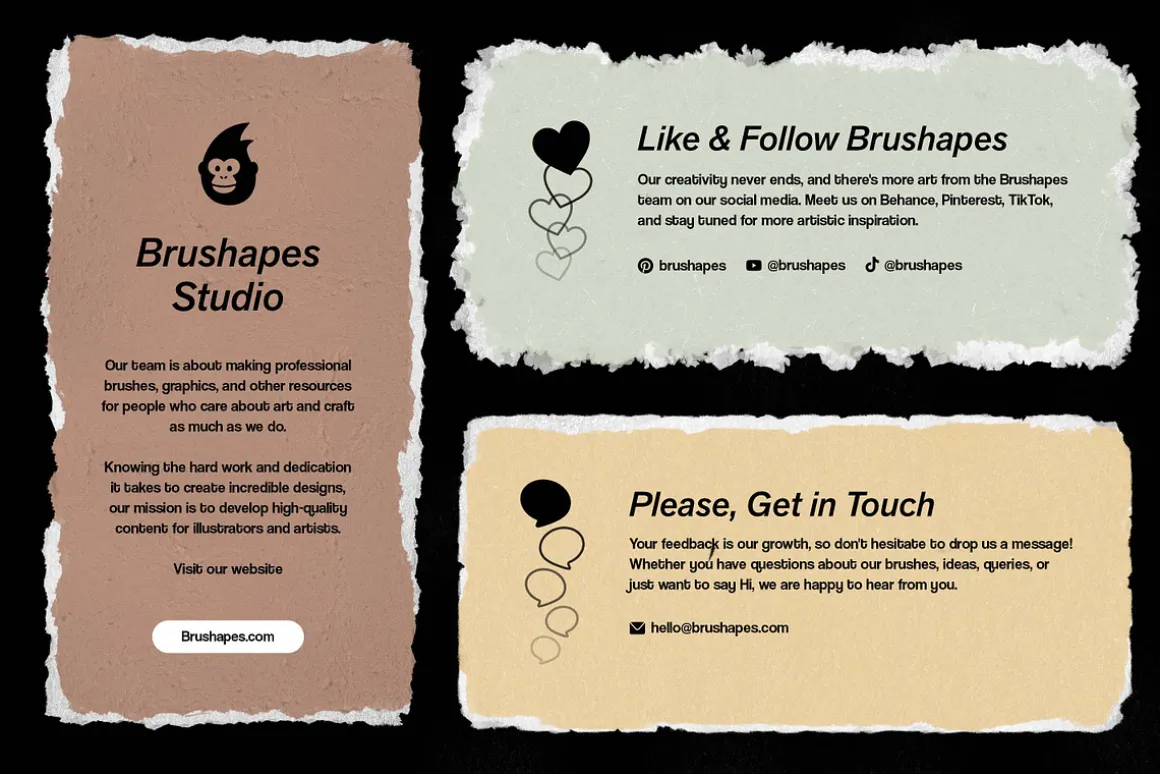 Affinity Paper Torn Paper Brushes