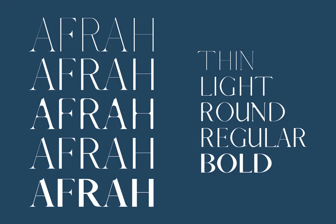 Afrah Serif Font Family Pack