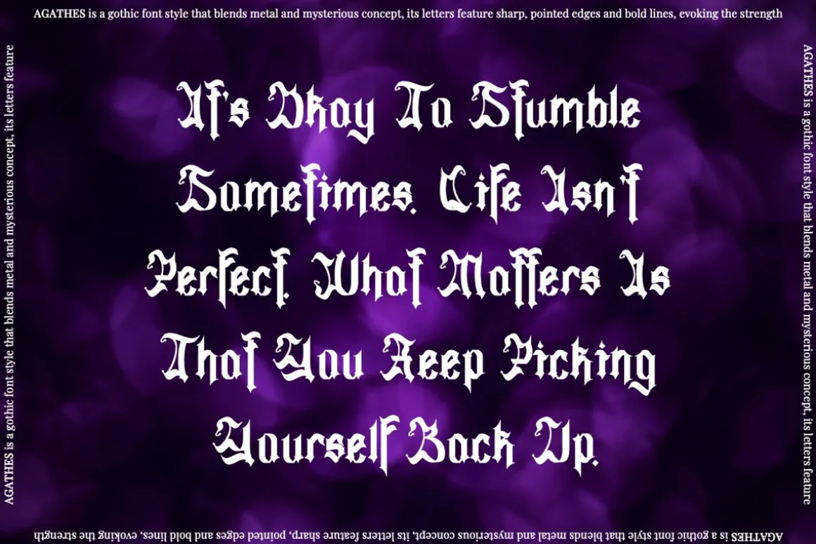 Agathes - Display Blackletter Font
