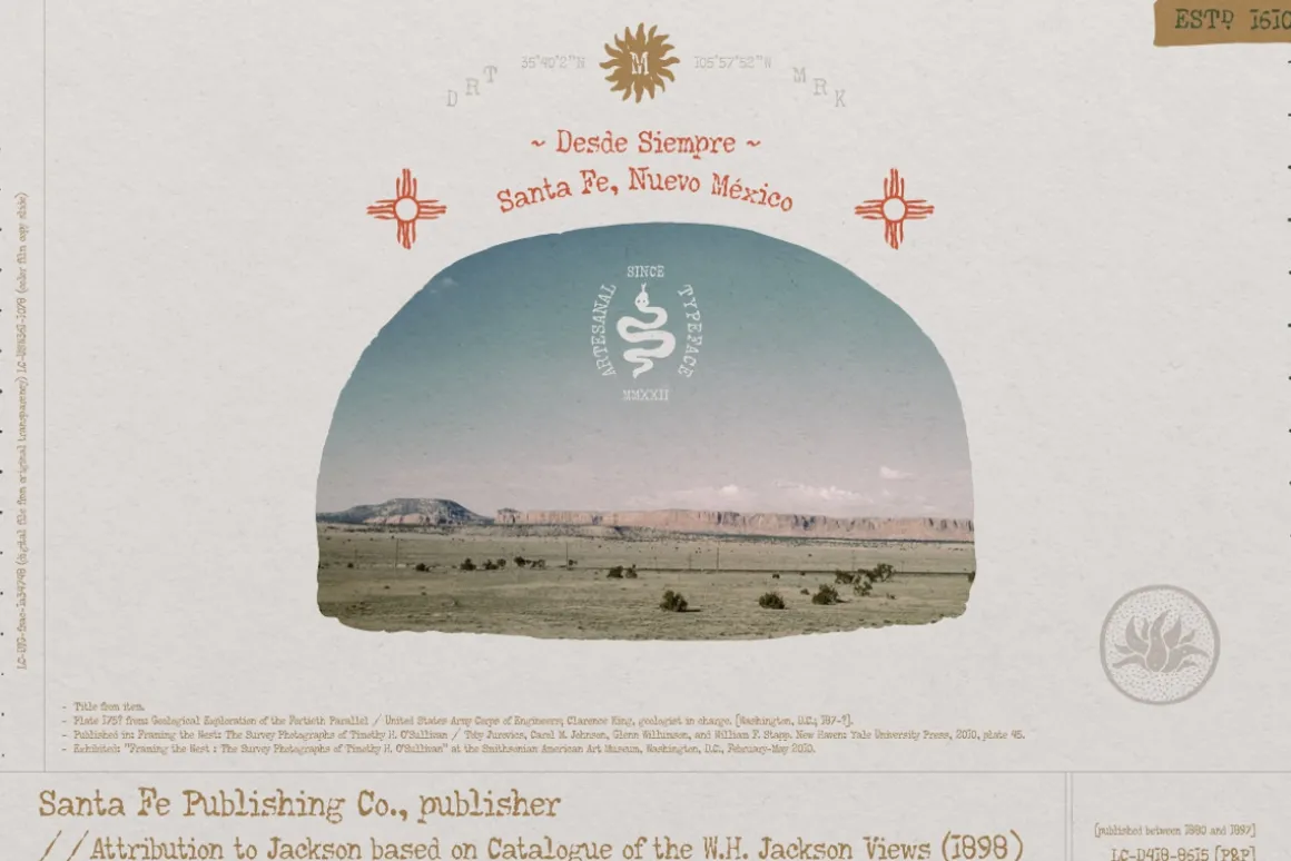 Agave Azul typewriter font