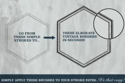 Aged Borders for Adobe Illustrator