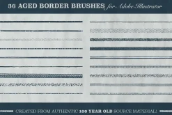 Aged Borders for Adobe Illustrator