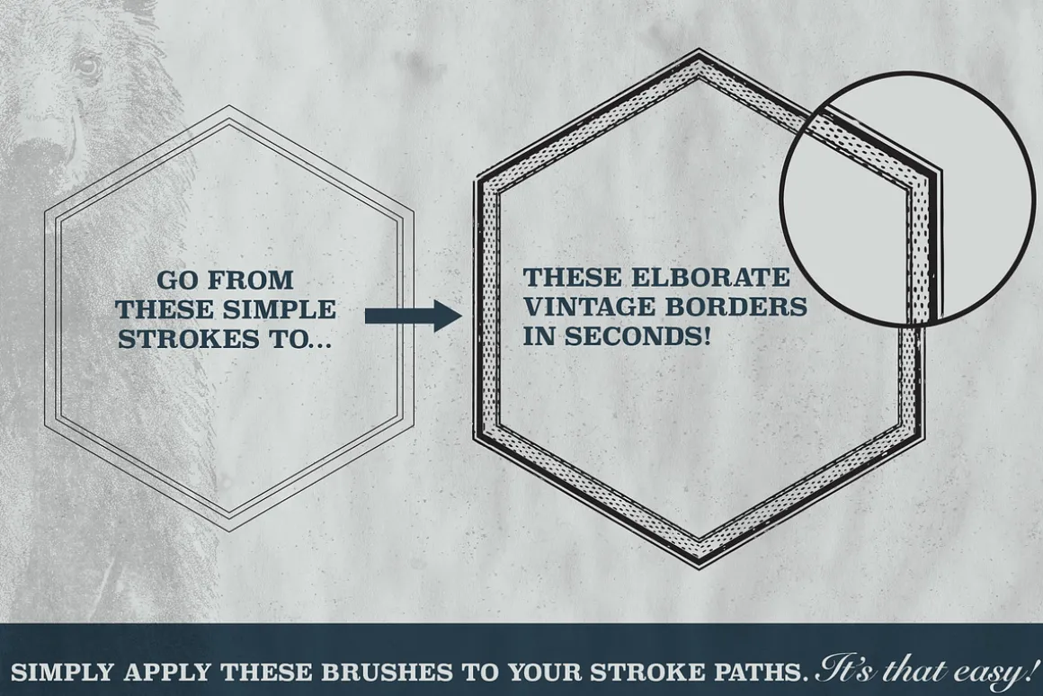 Aged Borders for Adobe Illustrator