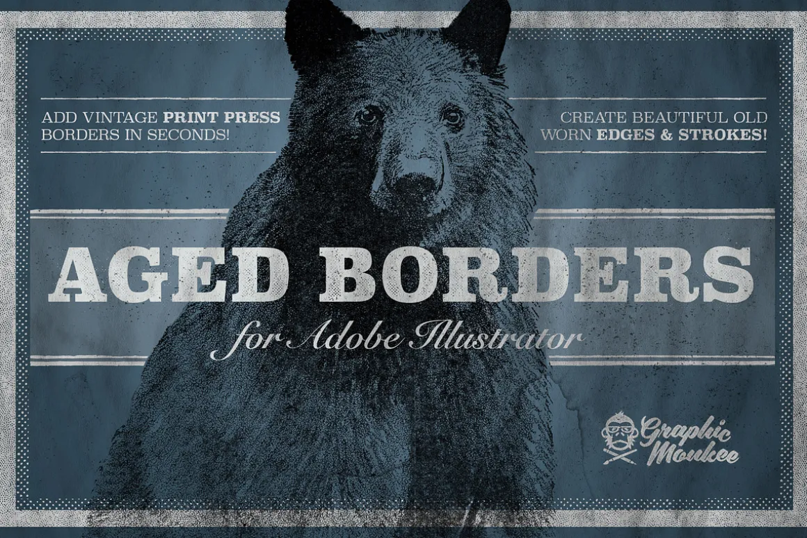 Aged Borders for Adobe Illustrator