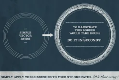 Aged Borders for Adobe Illustrator