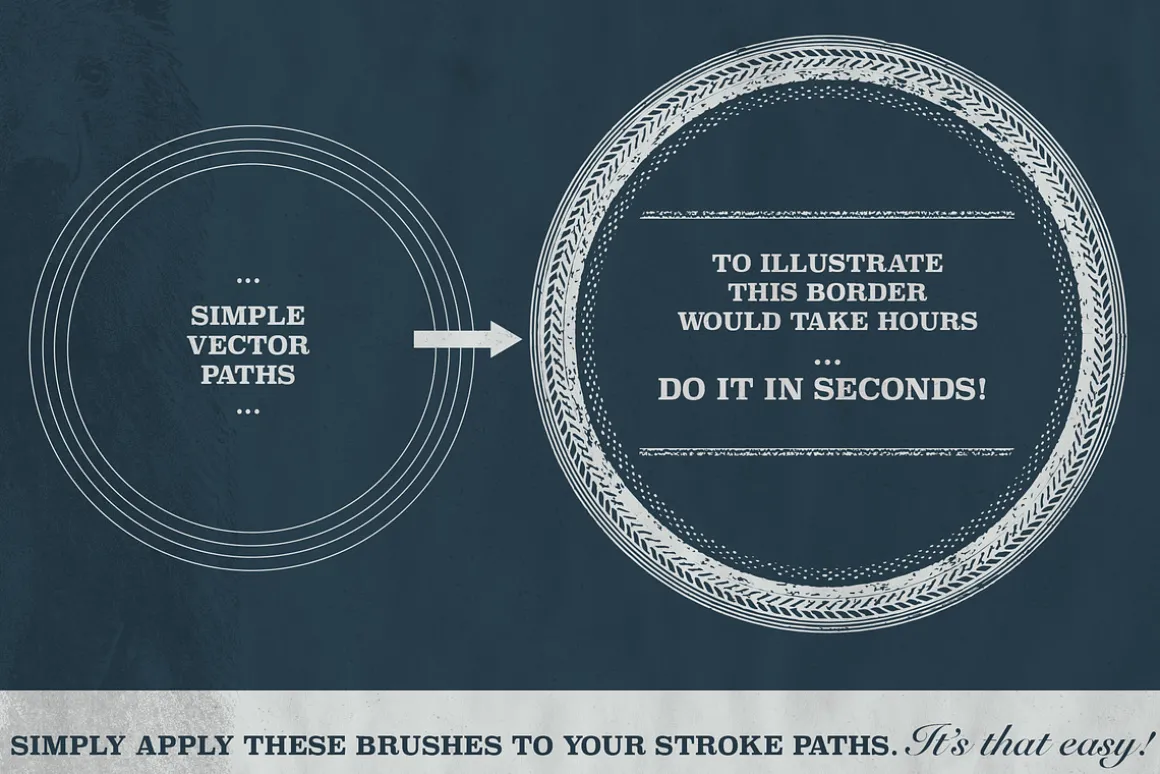 Aged Borders for Adobe Illustrator